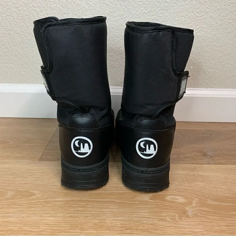 Rugged Exposure Kids Black Snow Boots